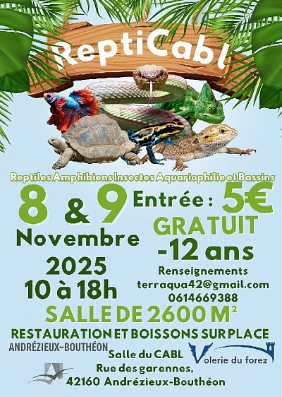 Affiche Salon REPTICABL novembre 2025
