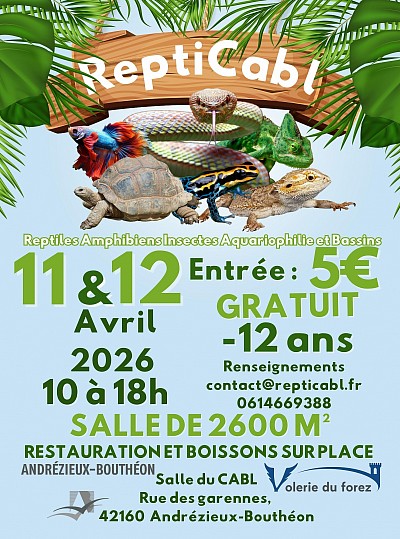 Affiche Salon REPTICABL avril 2026